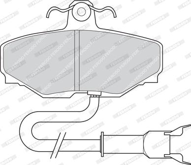 Ferodo FDB807 - Гальмівні колодки, дискові гальма autocars.com.ua