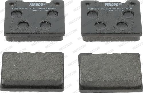 Ferodo FDB809M - Тормозные колодки, дисковые, комплект autodnr.net