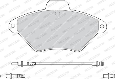 Ferodo FDB875 - Тормозные колодки, дисковые, комплект avtokuzovplus.com.ua