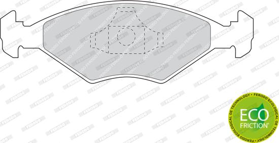 Ferodo FDB896 - Тормозные колодки, дисковые, комплект avtokuzovplus.com.ua