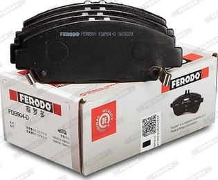 Ferodo FDB904-D - Тормозные колодки, дисковые, комплект autodnr.net