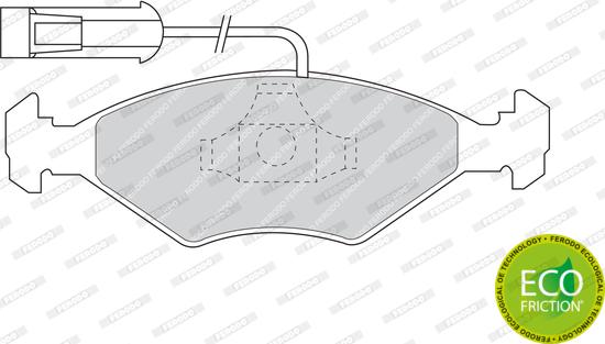 Ferodo FDB912 - Тормозные колодки, дисковые, комплект avtokuzovplus.com.ua