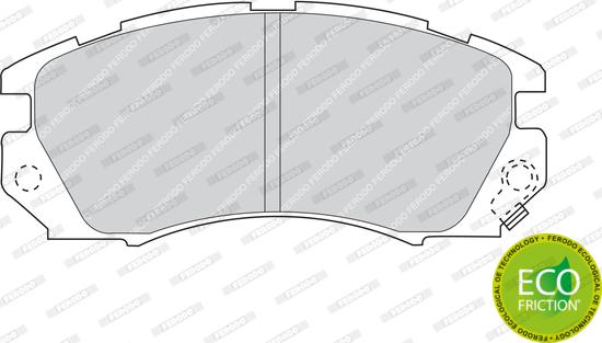 Ferodo FDB948 - Тормозные колодки, дисковые, комплект avtokuzovplus.com.ua