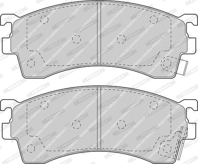 Ferodo FDB950-D - Тормозные колодки, дисковые, комплект autodnr.net