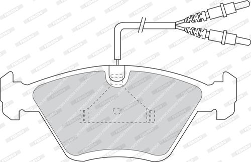 Ferodo FDB953 - Тормозные колодки, дисковые, комплект avtokuzovplus.com.ua