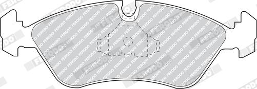 Ferodo FDB965 - Тормозные колодки, дисковые, комплект autodnr.net