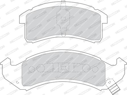 Ferodo FDB975 - Тормозные колодки, дисковые, комплект avtokuzovplus.com.ua