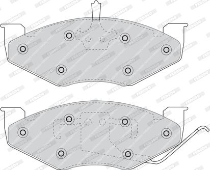 Ferodo FDB978 - Тормозные колодки, дисковые, комплект autodnr.net