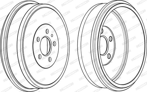 Ferodo FDR329012 - Гальмівний барабан autocars.com.ua