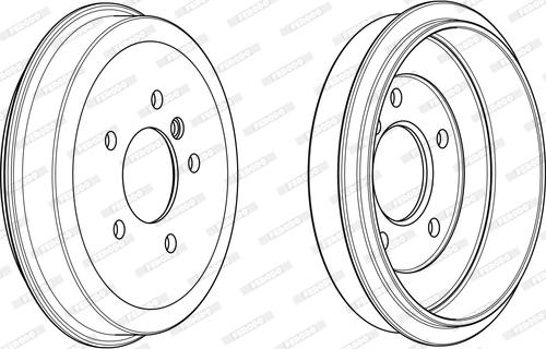 Ferodo FDR329030 - Гальмівний барабан autocars.com.ua