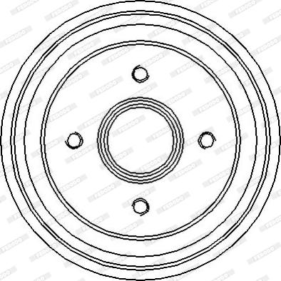 Ferodo FDR329106 - Тормозной барабан avtokuzovplus.com.ua
