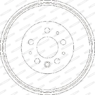 Ferodo FDR329137 - Тормозной барабан avtokuzovplus.com.ua