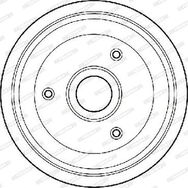 Ferodo FDR329702 - Тормозной барабан avtokuzovplus.com.ua