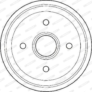 Ferodo FDR329158 - Тормозной барабан avtokuzovplus.com.ua