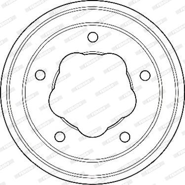 Ferodo FDR329187 - Гальмівний барабан autocars.com.ua