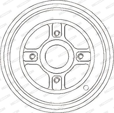 Ferodo FDR329219 - Гальмівний барабан autocars.com.ua