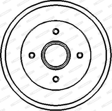 Ferodo FDR329245 - Гальмівний барабан autocars.com.ua