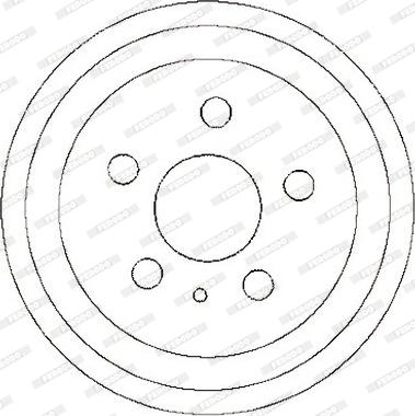 Ferodo FDR329248 - Гальмівний барабан autocars.com.ua