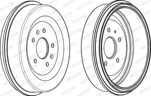 Ferodo FDR329268 - Гальмівний барабан autocars.com.ua