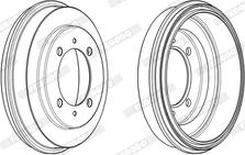 Ferodo FDR329275 - Гальмівний барабан autocars.com.ua