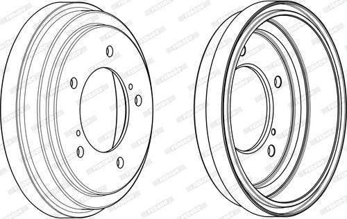 Ferodo FDR329277 - Гальмівний барабан autocars.com.ua