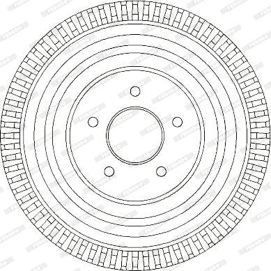 Ferodo FDR329278 - Гальмівний барабан autocars.com.ua