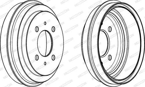 Ferodo FDR329281 - Гальмівний барабан autocars.com.ua