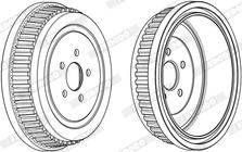 Ferodo FDR329290 - Гальмівний барабан autocars.com.ua