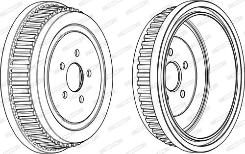 Ferodo FDR329290 - Гальмівний барабан autocars.com.ua