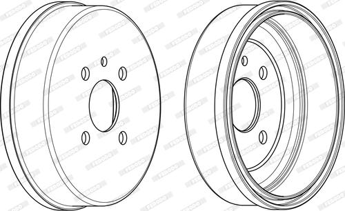 Ferodo FDR329292 - Тормозной барабан avtokuzovplus.com.ua