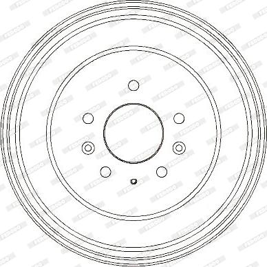 Ferodo FDR329323 - Гальмівний барабан autocars.com.ua