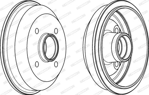 Ferodo FDR329715 - Тормозной барабан avtokuzovplus.com.ua