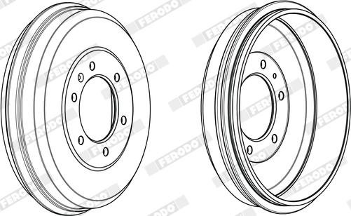 Ferodo FDR329736 - Гальмівний барабан autocars.com.ua