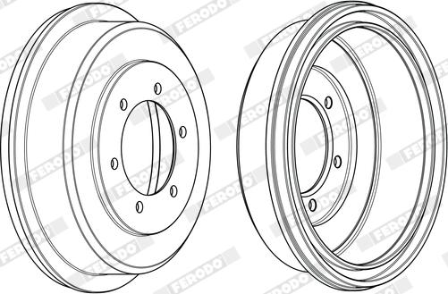 Ferodo FDR329747 - Гальмівний барабан autocars.com.ua