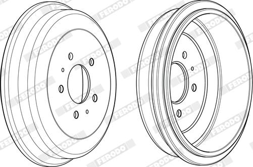 Ferodo FDR329753 - Гальмівний барабан autocars.com.ua