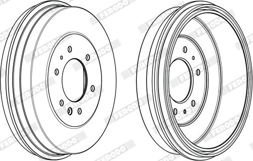 Ferodo FDR329768 - Гальмівний барабан autocars.com.ua