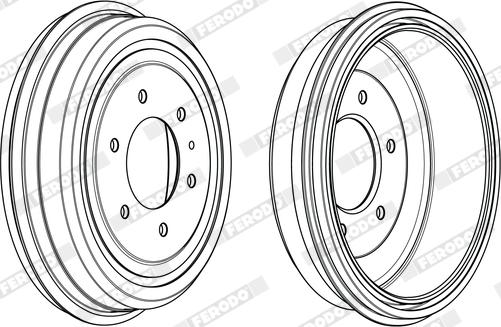 Ferodo FDR329770 - Гальмівний барабан autocars.com.ua