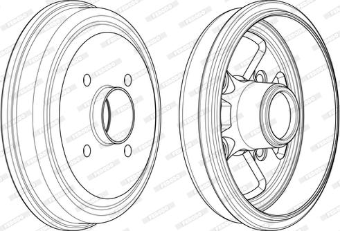 Ferodo FDR329802 - Гальмівний барабан autocars.com.ua