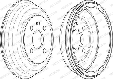 Ferodo FDR329803 - Гальмівний барабан autocars.com.ua