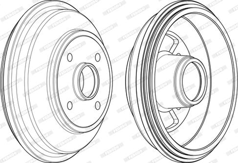 Ferodo FDR329808 - Гальмівний барабан autocars.com.ua