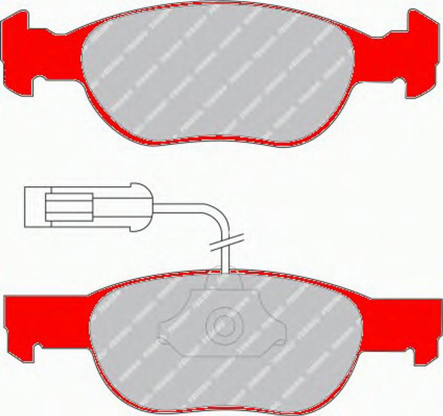 Ferodo FDS1040 - Тормозные колодки, дисковые, комплект avtokuzovplus.com.ua