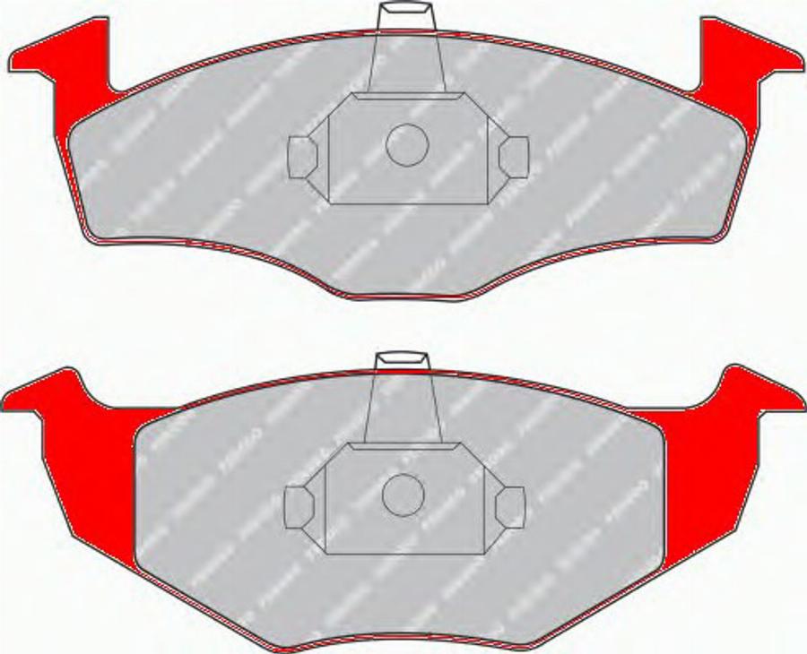 Ferodo FDS1101 - Тормозные колодки, дисковые, комплект autodnr.net