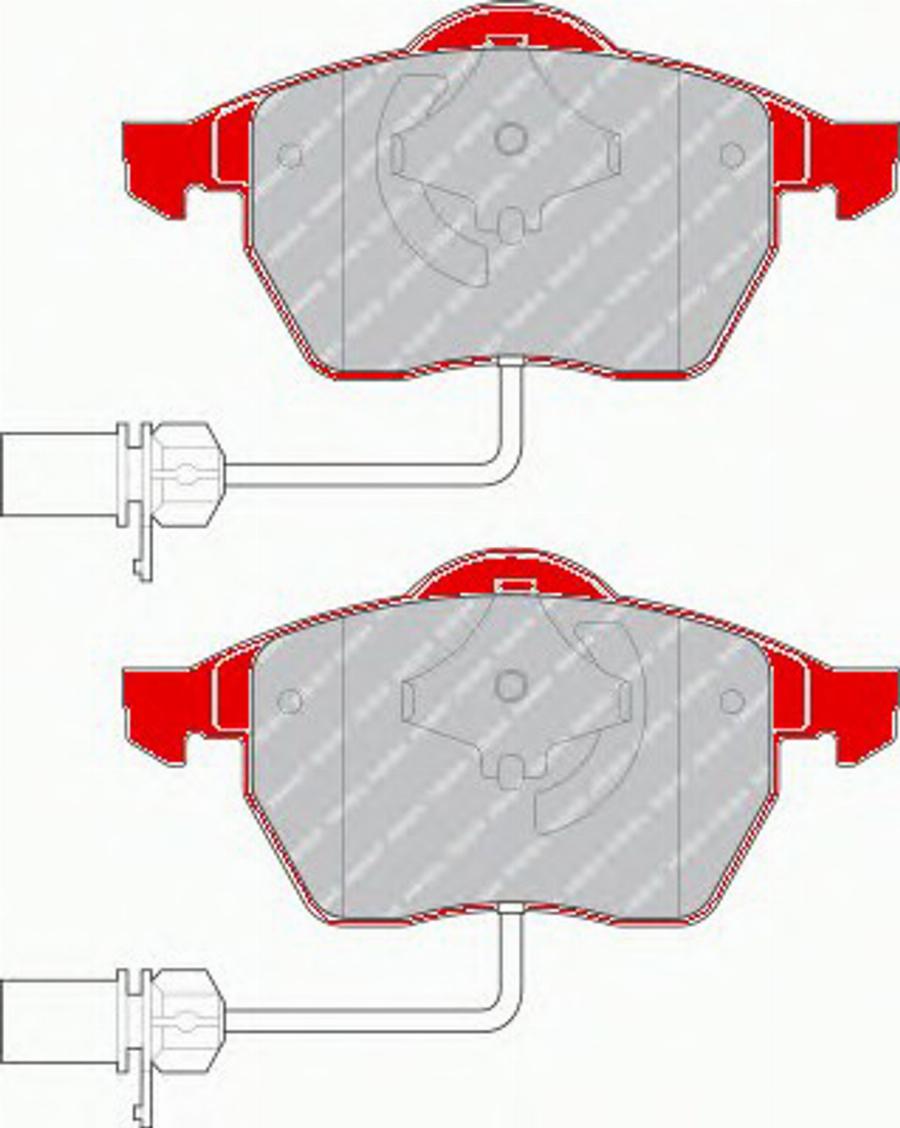 Ferodo FDS1323 - Тормозные колодки, дисковые, комплект autodnr.net