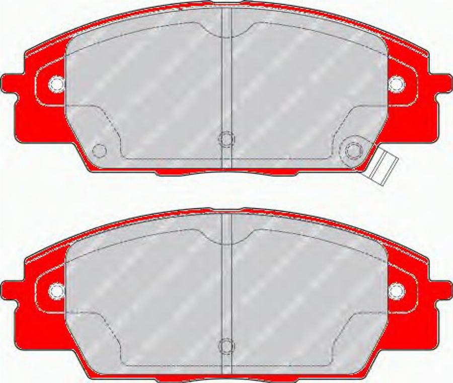 Ferodo FDS1444 - Тормозные колодки, дисковые, комплект autodnr.net