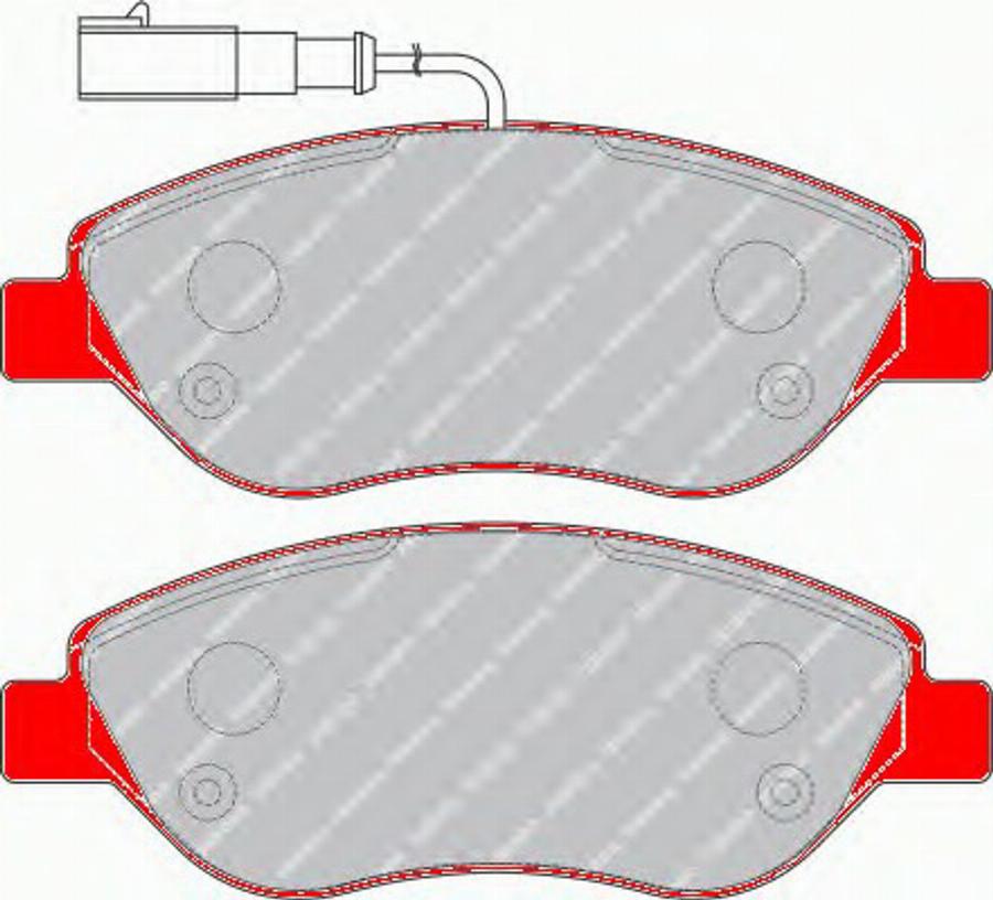 Ferodo FDS1468 - Тормозные колодки, дисковые, комплект autodnr.net