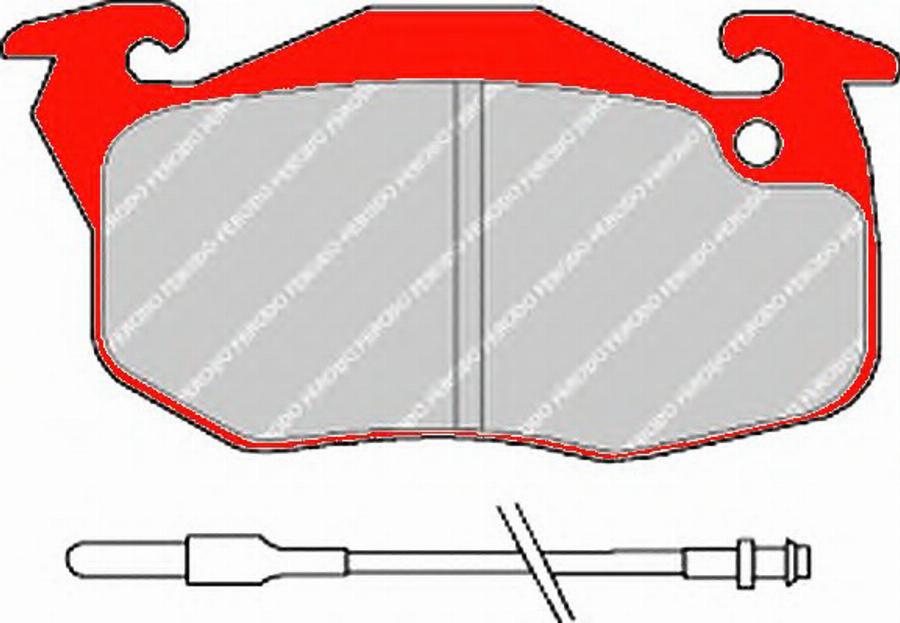 Ferodo FDS729 - Тормозные колодки, дисковые, комплект autodnr.net