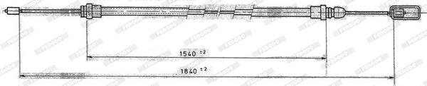 Ferodo FHB431209 - Трос, гальмівна система autocars.com.ua