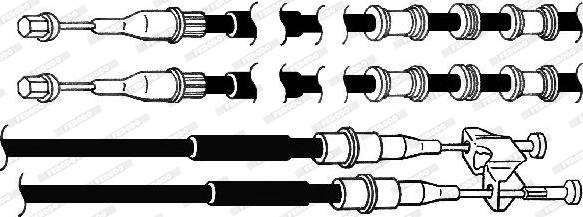 Ferodo FHB432936 - Трос, гальмівна система autocars.com.ua