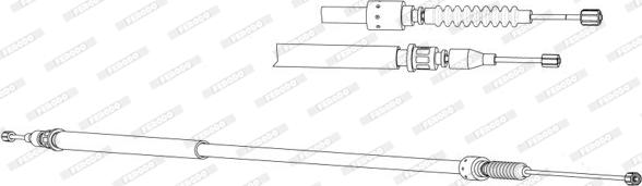 Ferodo FHB433104 - Трос, гальмівна система autocars.com.ua