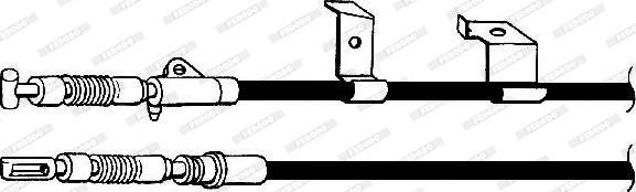 Ferodo FHB434373 - Трос, гальмівна система autocars.com.ua